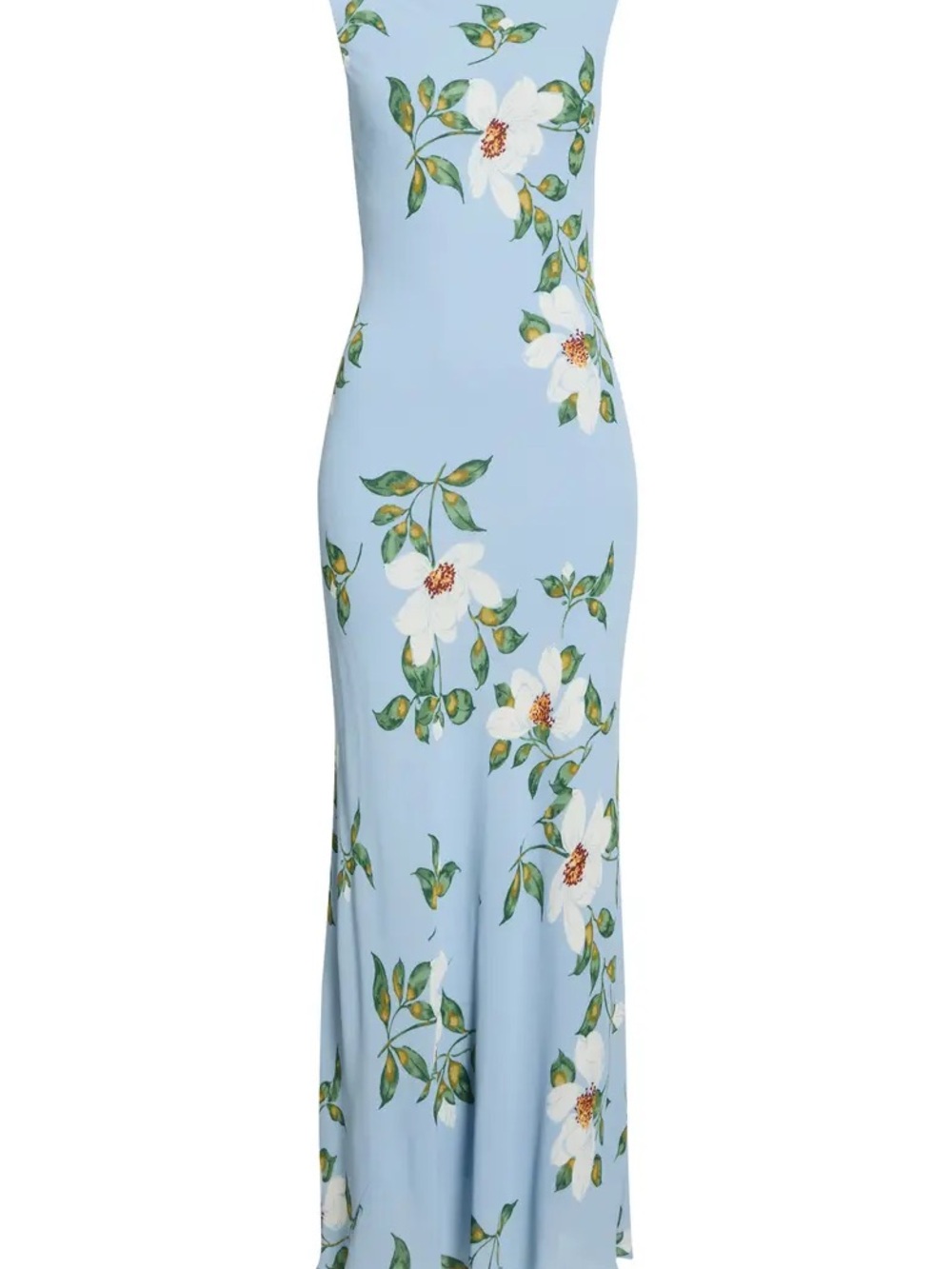 Reformation Sky Blue Floral Maxi Dress